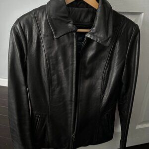 Women's Morton & Rossi black leather jacket (Small)